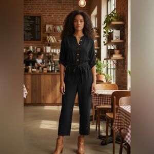 Michael Kors Classic Black Jumpsuit - Size L